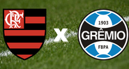 Emblemas de Flamengo e Grêmio - Getty Images / Divulgação