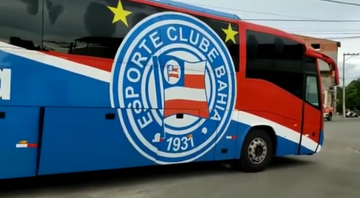 Bahia utiliza ônibus para pedir que torcedores fiquem em casa - Instagram