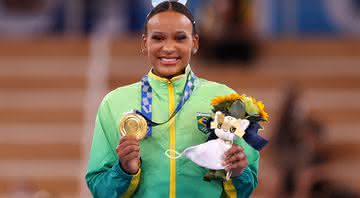 Rebeca Andrade abriu o jogo sobre medalha de ouro para o Brasil nas Olimpíadas - GettyImages