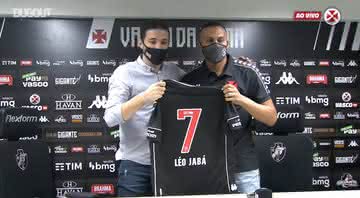 Léo Jabá é o novo reforço do Vasco para a temporada - Reprodução / OneFootball / Vasco TV