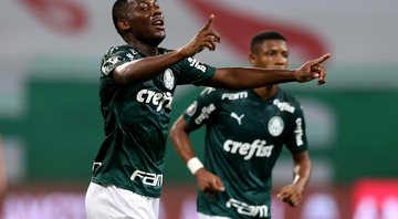 Patrick de Paula comemorando gol pelo Palmeiras - Getty Images