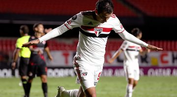 Pablo comemora gol pelo SPFC na Libertadores - Getty Images