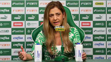 Leila Pereira em coletiva de imprensa nesta segunda-feira - Cesar Greco / Flickr Palmeiras