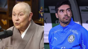Monja Coen e técnico do Palmeiras, Abel Ferreira - Reprodução/Youtube/Getty Images