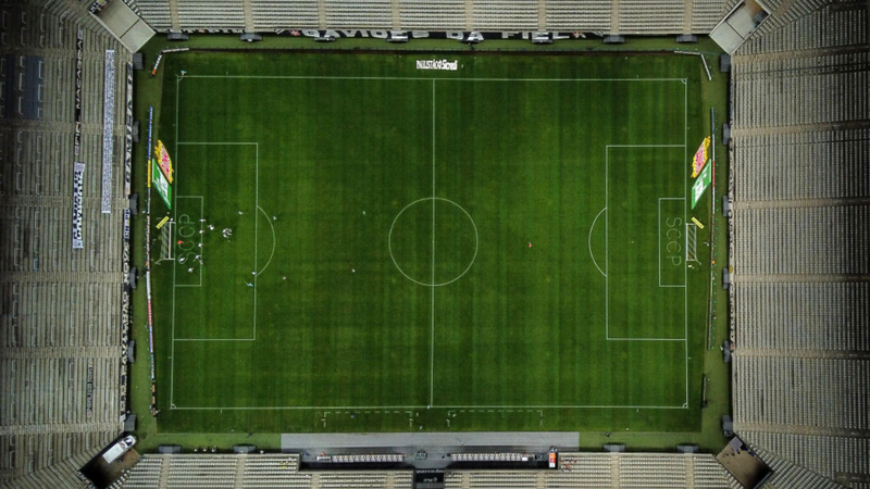 Vista aérea do estádio do Corinthians, em São Paulo - GettyImages