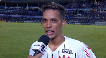 Jovem atacante do Corinthians surpreendeu a todos com o desabafo feito - Transmissão TV Globo