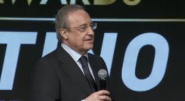 Florentino Pérez é presidente do Real Madrid desde 20019 - Transmissão YouTube Globe Soccer Awards