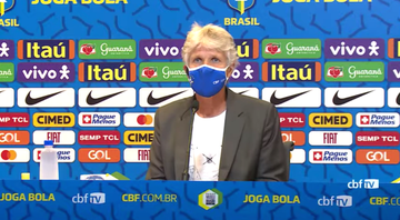 Pia Sundhage, treinadora da Seleção Brasileira feminina - Transmissão/Youtube/CBF TV