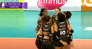 Praia Clube vence o Curitiba Vôlei na Superliga Feminina - Transmissão/Youtube/Canal Vôlei Brasil/N Sports