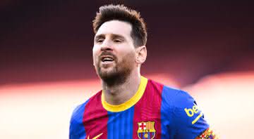 Messi em ação pelo Barcelona e presidente não sabe se craque fica no clube - GettyImages