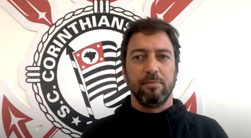 Duílio Monteiro Alves, presidente do Corinthians - Transmissão Youtube /  Meu Timão