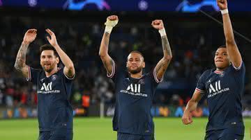 Neymar, Messi e Mbappé foram alvo de críticas de um rival do PSG após a última rodada da Ligue One - GettyImages