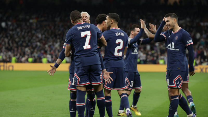 PSG comemorando o gol diante do Bordeaux no Campeonato Francês - GettyImages