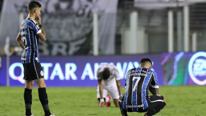 Jogadores do Grêmio, que podem cair para a Série B do Brasileirão - GettyImages