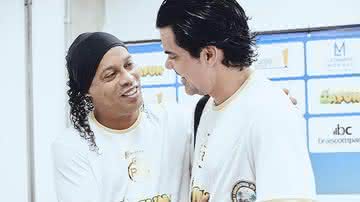 Ronaldinho e o empresário Antônio Neto durante o evento do último sábado - Divulgação