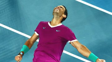Rafael Nadal comemorando no Australian Open - GettyImages
