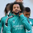 Getty Images - Marcelo em treino do Real Madrid