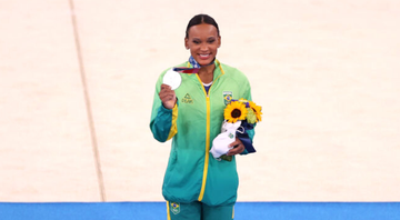 Rebeca Andrade é medalhista olímpica na ginástica artística - GettyImages