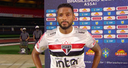 Reinaldo, jogador do São Paulo - Transmissão TV Globo