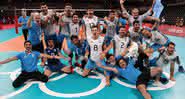 Vídeo: Repórter vai à loucura com bronze da Argentina no vôlei masculino - GettyImages