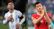 Confira o retrospecto entre Messi e Lewandowski - Getty Images
