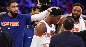 RJ Barrett matou a bola no último segundo e deu a vitória aos Knicks - Getty Images