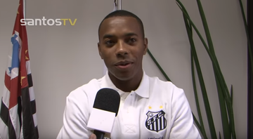 Robinho comenta possibilidade de finalizar a carreira no Santos - Transmissão Santos TV