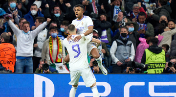 Rodrygo é exaltado após classificação do Real Madrid na Champions - GettyImages