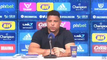 Ronaldo prevê ‘jogão’ no Maracanã e elogia Vasco - Transmissão/ Cruzeiro TV