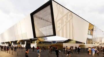 Imagens do projeto do novo estádio do Santos - Instagram