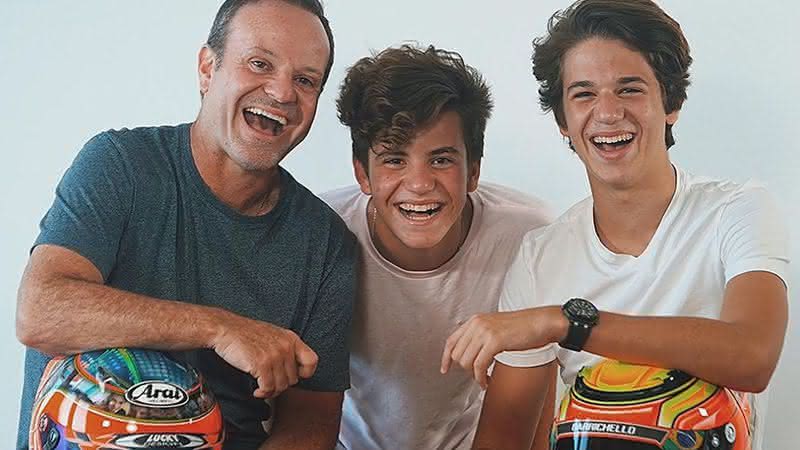 Rubinho, Fernando e Eduardo Barrichello - Reprodução / Instagram
