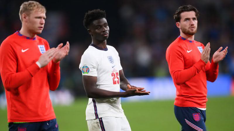 Saka, do Arsenal e da Seleção Inglesa, recebeu ataques racista após final da Eurocopa - GettyImages