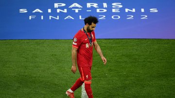 Salah, jogador do Liverpool deixando o gramado da final da Champions League - GettyImages