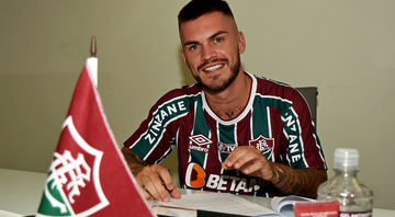 Nathan foi anunciado pelo Fluminense com provocação ao Santos - Mailson Santana/Fluminense