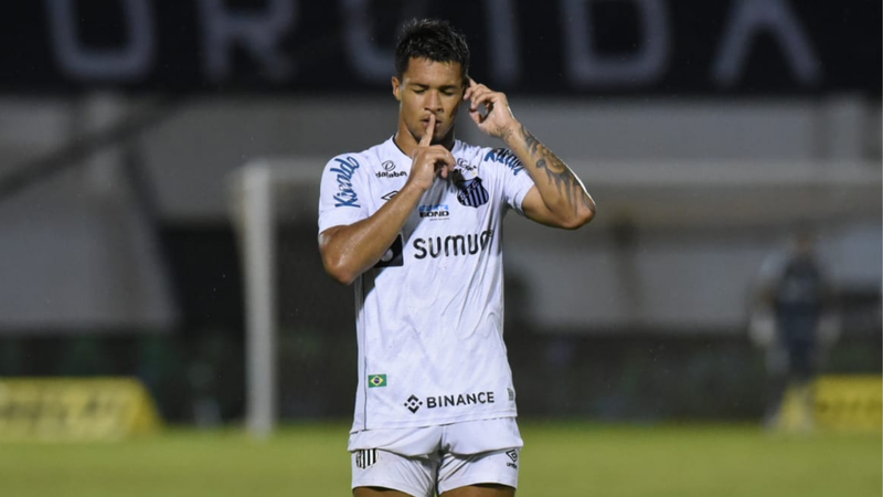 Artilheiro do Santos, Marcos Leonardo desabafou sobre o empate do Peixe no Paulistão - Ivan Storti/Santos FC