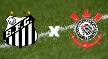 Santos e Corinthians se enfrentam pelo Brasileirão - GettyImages/Divulgação