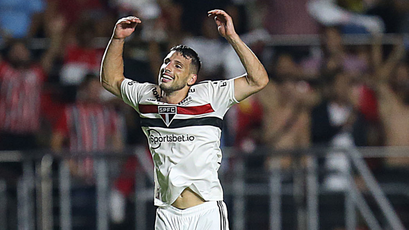 Calleri foi peça importante para a vitória do São Paulo contra o Palmeiras - Paulo Pinto/SPFC