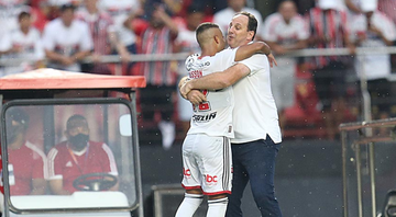 O São Paulo vai encarar o Palmeiras na final do Paulistão e Rogério Ceni elogiou o trabalho de Abel Ferreira no Palmeiras - Paulo Pinto/SPFC
