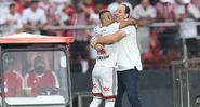 O São Paulo vai encarar o Palmeiras na final do Paulistão e Rogério Ceni elogiou o trabalho de Abel Ferreira no Palmeiras - Paulo Pinto/SPFC