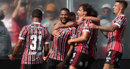 São Paulo comemorando o gol diante do Mirassol pelo Campeonato Paulista - Rubens Chiri/SaoPauloFC/Flickr