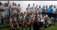 Jogadores do São Caetano em vídeo que viralizou na última segunda-feira, 11 - Reprodução/Twitter