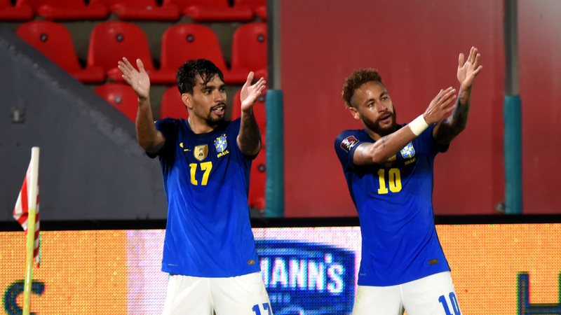 Lucas Paquetá e Neymar fazem grande dupla na Seleção Brasileira - GettyImages