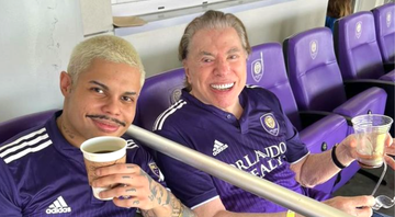 Silvio Santos e MC Lan juntos no estádio do Orlando City - Reprodução/Instagram