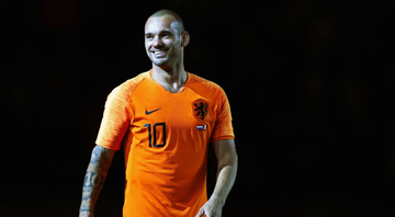 Sneijder está bem diferente nesta foto - GettyImages
