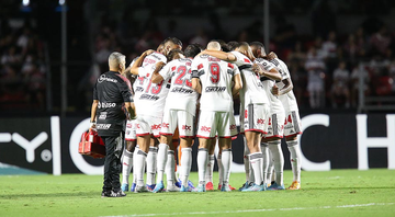 Elenco do São Paulo em partida contra o Athletico-PR - Paulo Pinto/SaoPauloFC/Flickr
