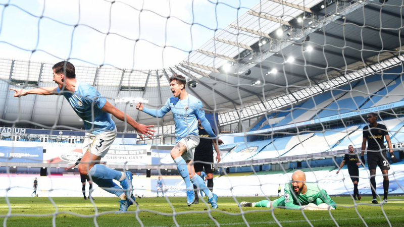 Manchester City vence o West Ham em partida do Campeonato Inglês - GettyImages