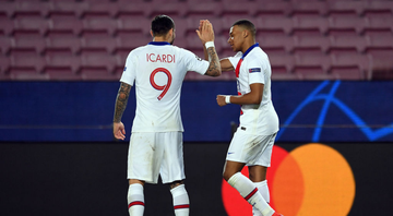 Icardi e Mabppé comemorando o gol pelo PSG - GettyImages