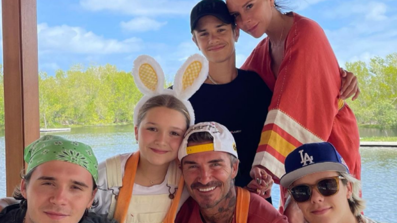 Família de David Beckham comemorando a Páscoa - Reprodução/Instagram
