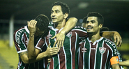 Jogadores do Fluminense comemorando o gol diante do Macaé - Lucas Merçon / Ffluminense F.C. / Fotos Públicas
