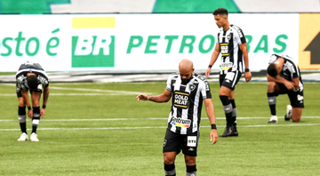 Jogadores do Botafogo lamentando em campo - GettyImages